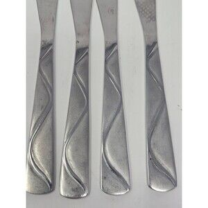 Cambridge Silver Stainless Flatware Boa Frost Dinner Knives Set of 4